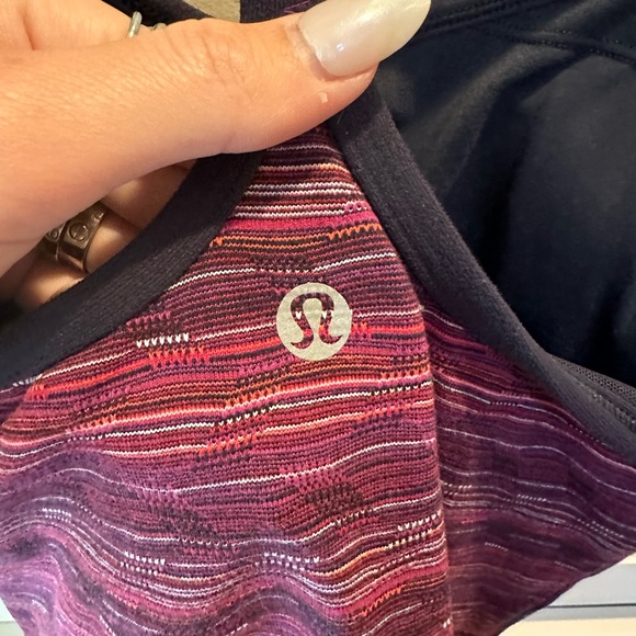 Lululemon MultiColored Power Y Tank Size 4 - Picture 3 of 4